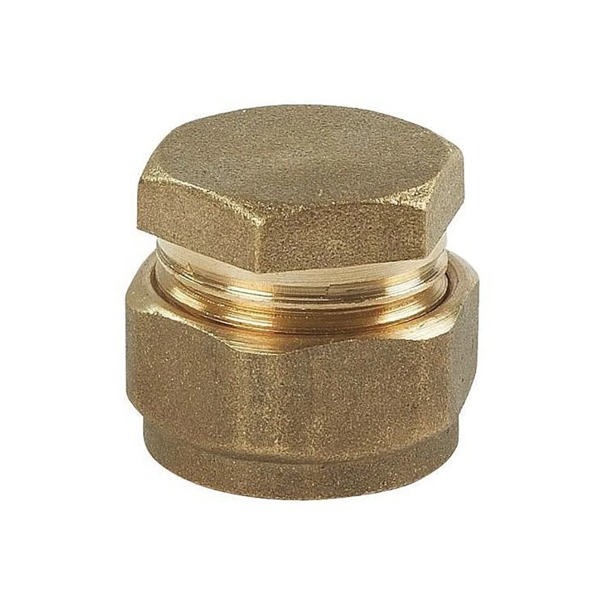 Compression Stop End 15mm – Brass Pipe Fitting | WRAS Approved | Hot & Cold Water Systems