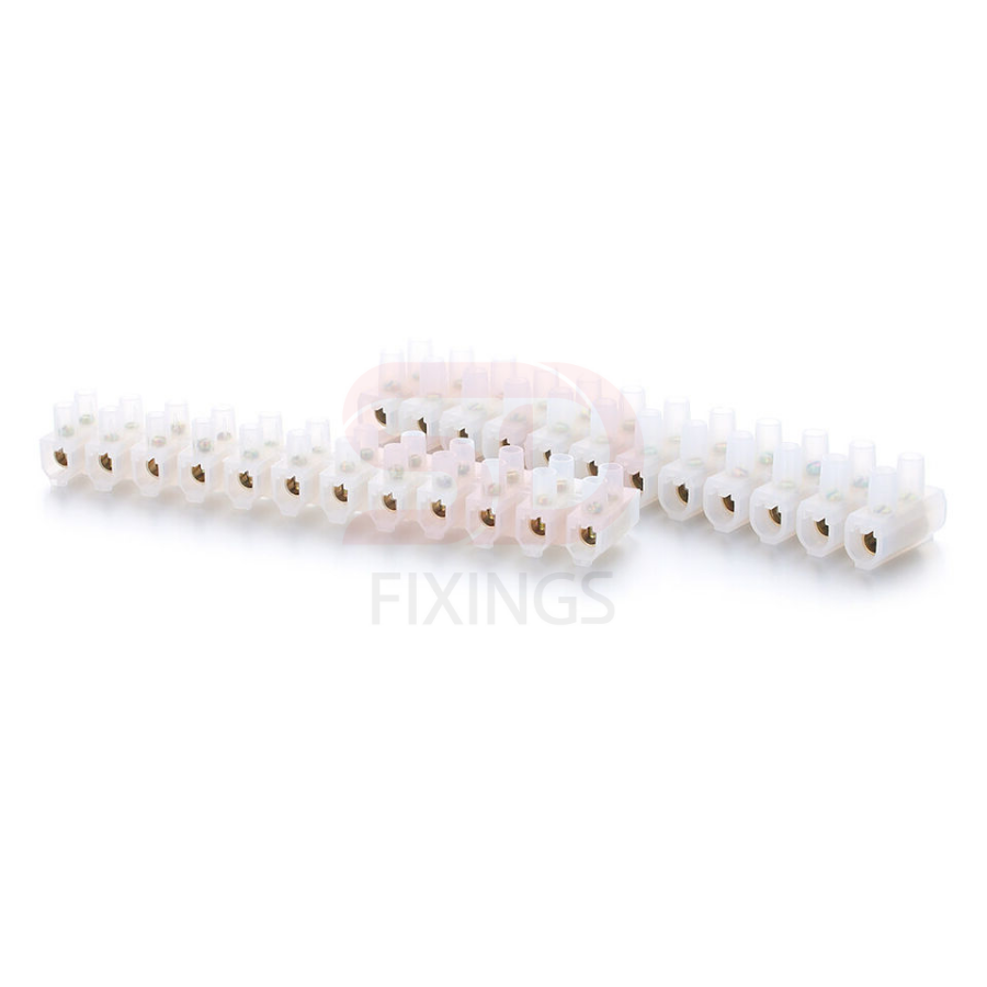 15A Connector Block Strip – 2-Way Terminal Strip for Electrical Wiring