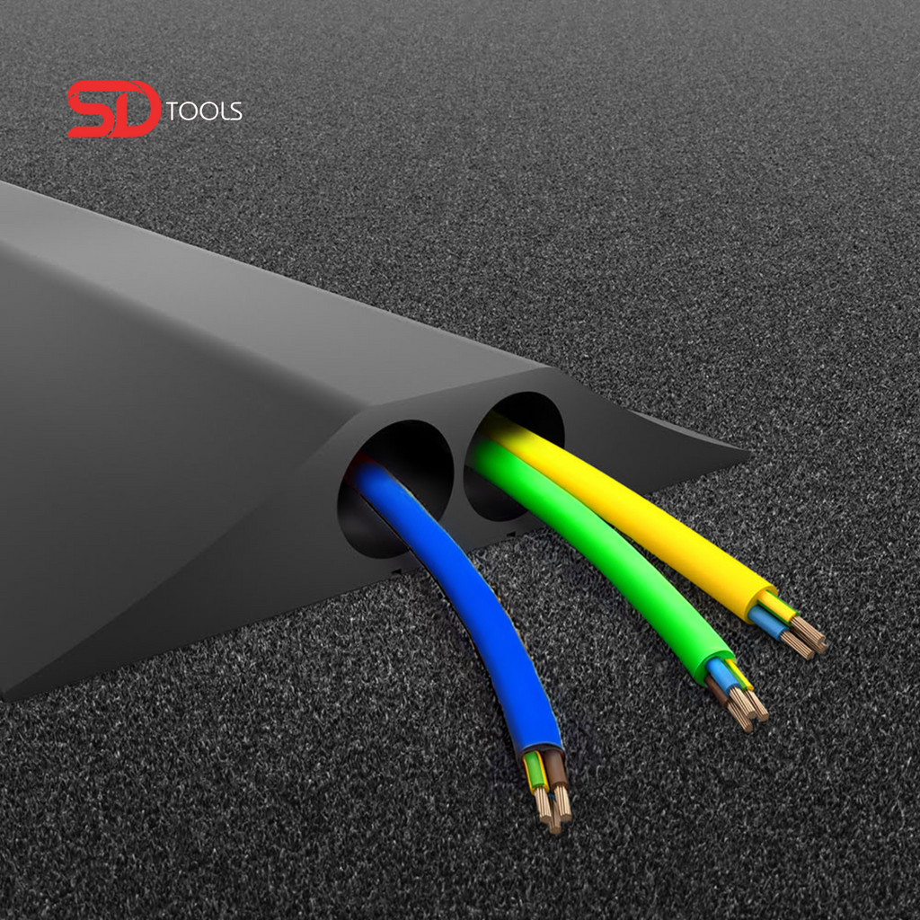 Rubber Cable Protector – Heavy-Duty Floor Cable Cover