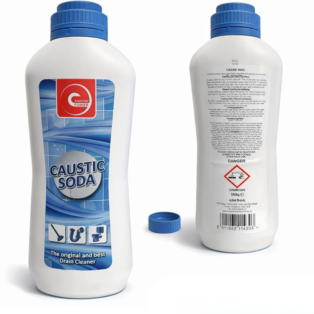 Caustic Soda Powder Sink & Drain Cleaner – Strong 500g