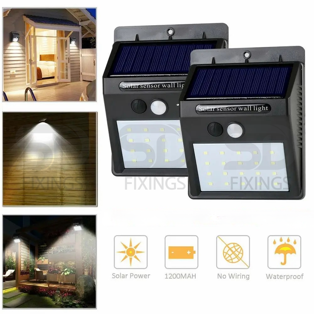 60 LED Solar-Powered Outdoor Security Lights with PIR Motion Sensor, Waterproof Wireless Solar Wall Light for Garden, Street, Yard, Patio