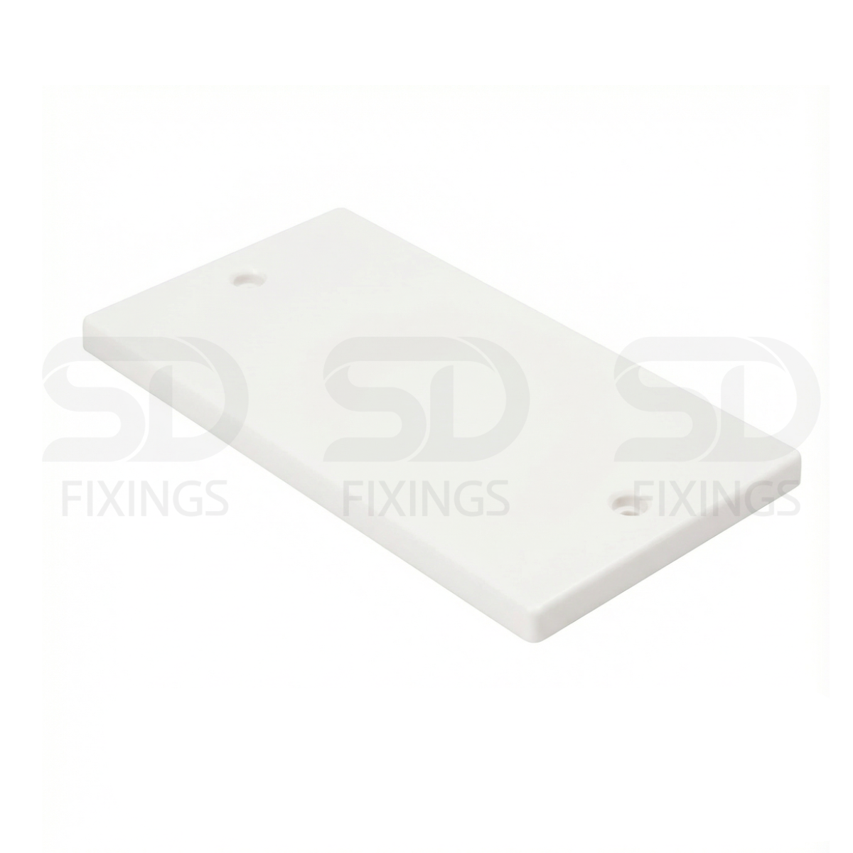 Electrical Blanking Plate 2 Gang – White / Standard Fit