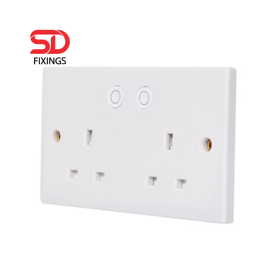 AXIOM Double Switched Socket with Wifi