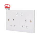 AXIOM Double Switched Socket with Wifi