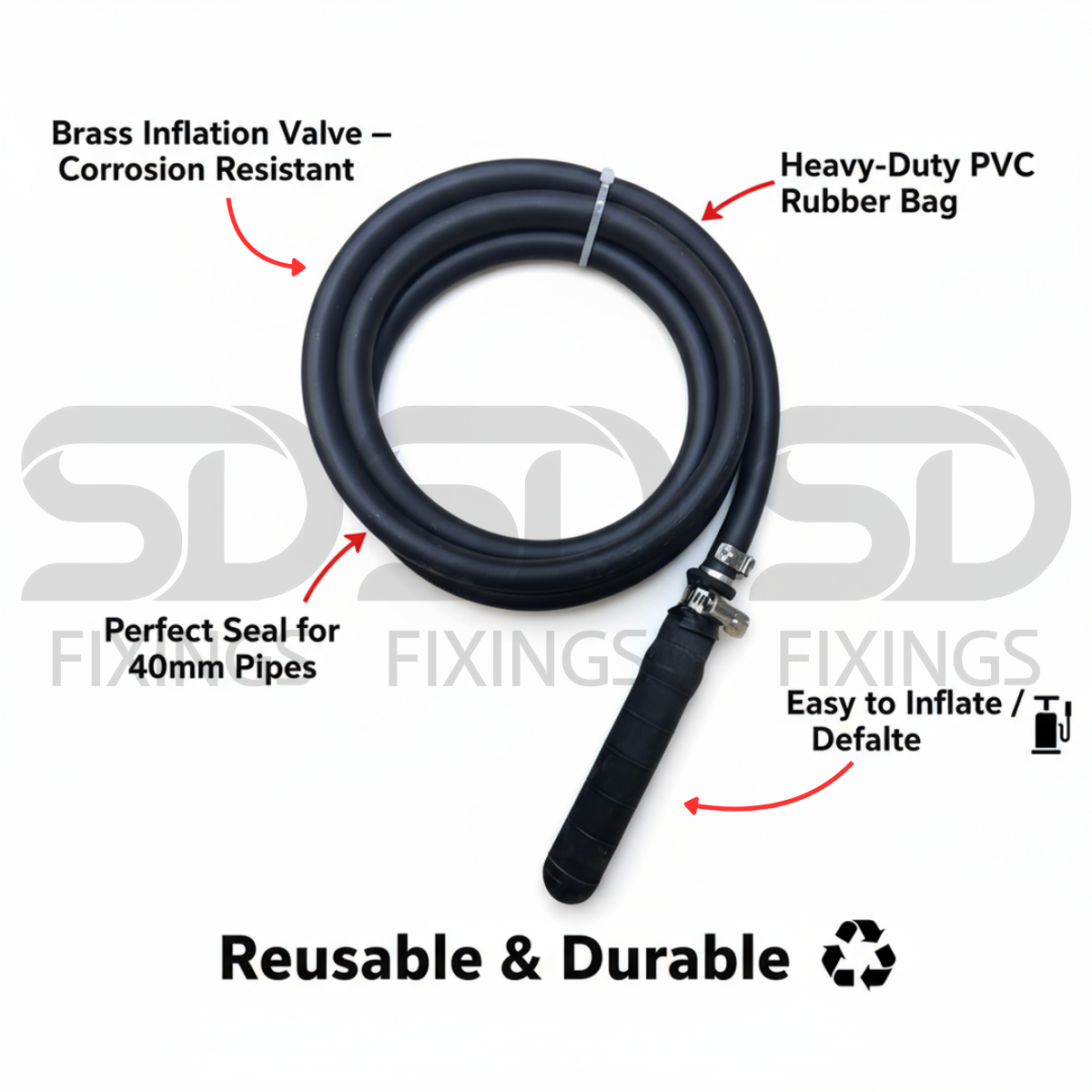 PVC Drain Test Air Bag 40mm