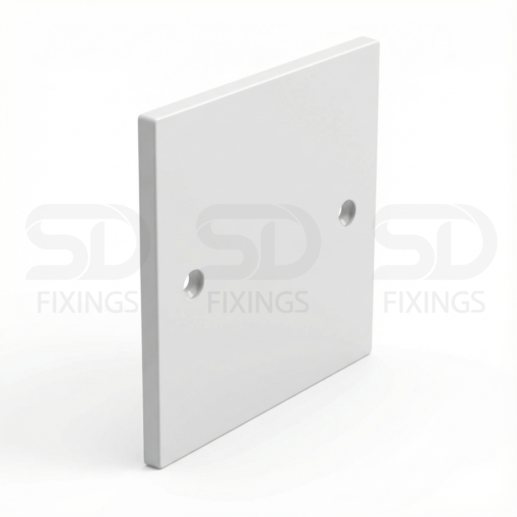 Electrical Blanking Plate 1 Gang – White / Standard Fit