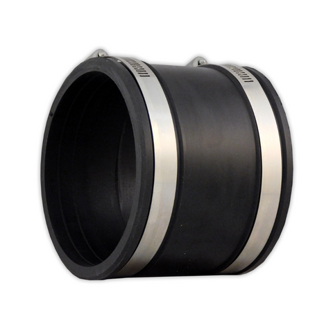 3.5 Inch Flexible Rubber Coupling - Fits 3-1/2" Plumbing, Drain, Waste & Vent Pipes