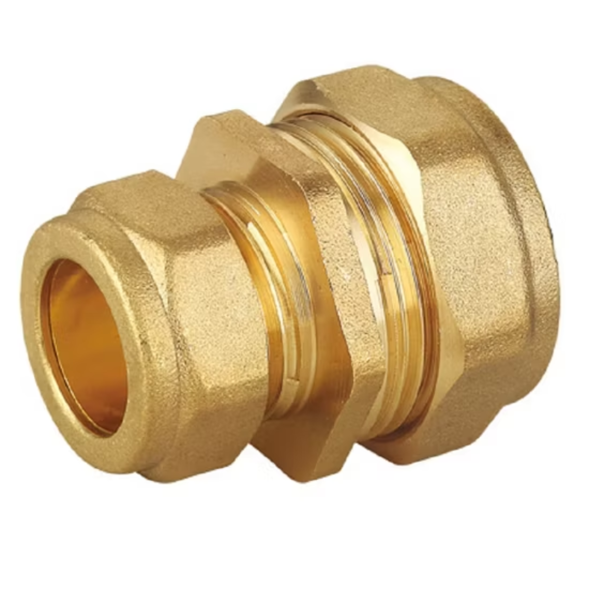 Compression Reducing Coupling 22mm x 15mm – Brass Plumbing Fitting with Pre-Loaded Olive | WRAS Approved for Hot & Cold Water Systems