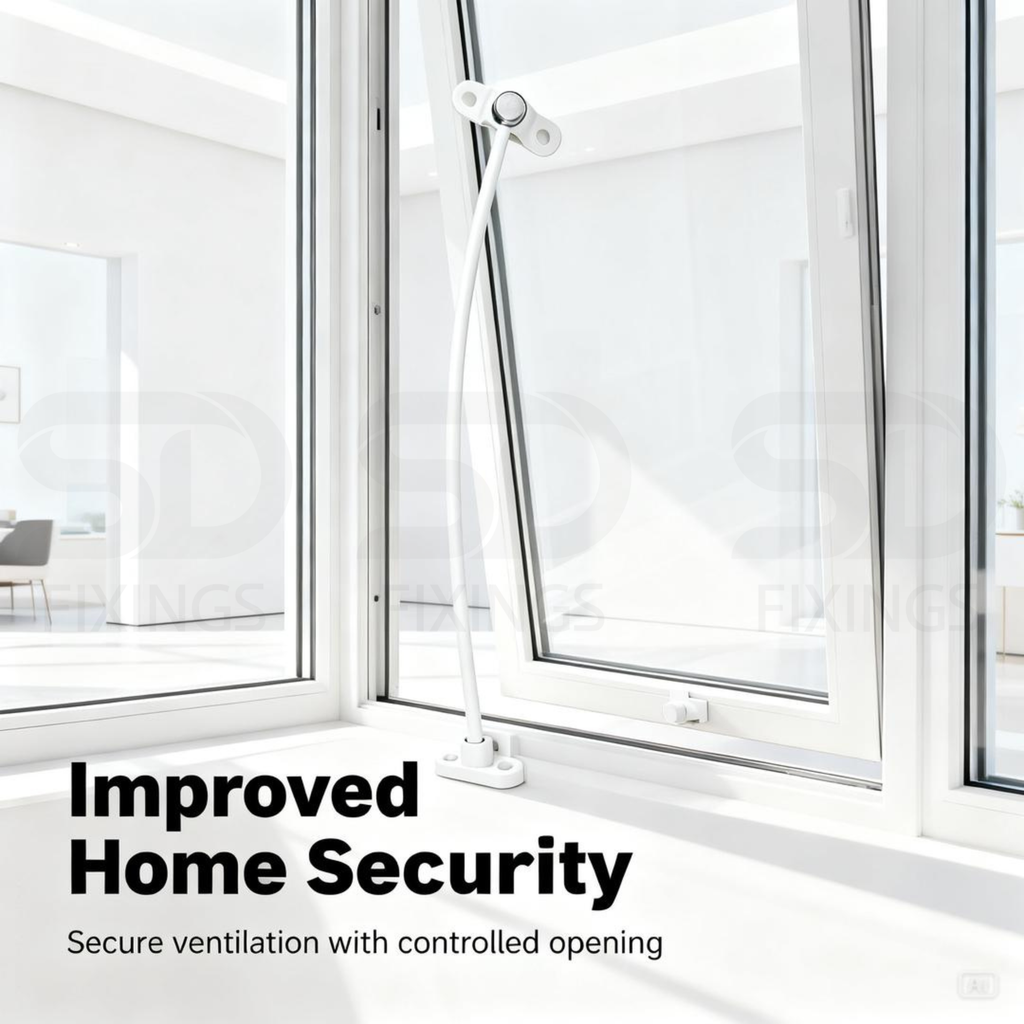 SDFIXINGS Cable Window Restrictor 400mm