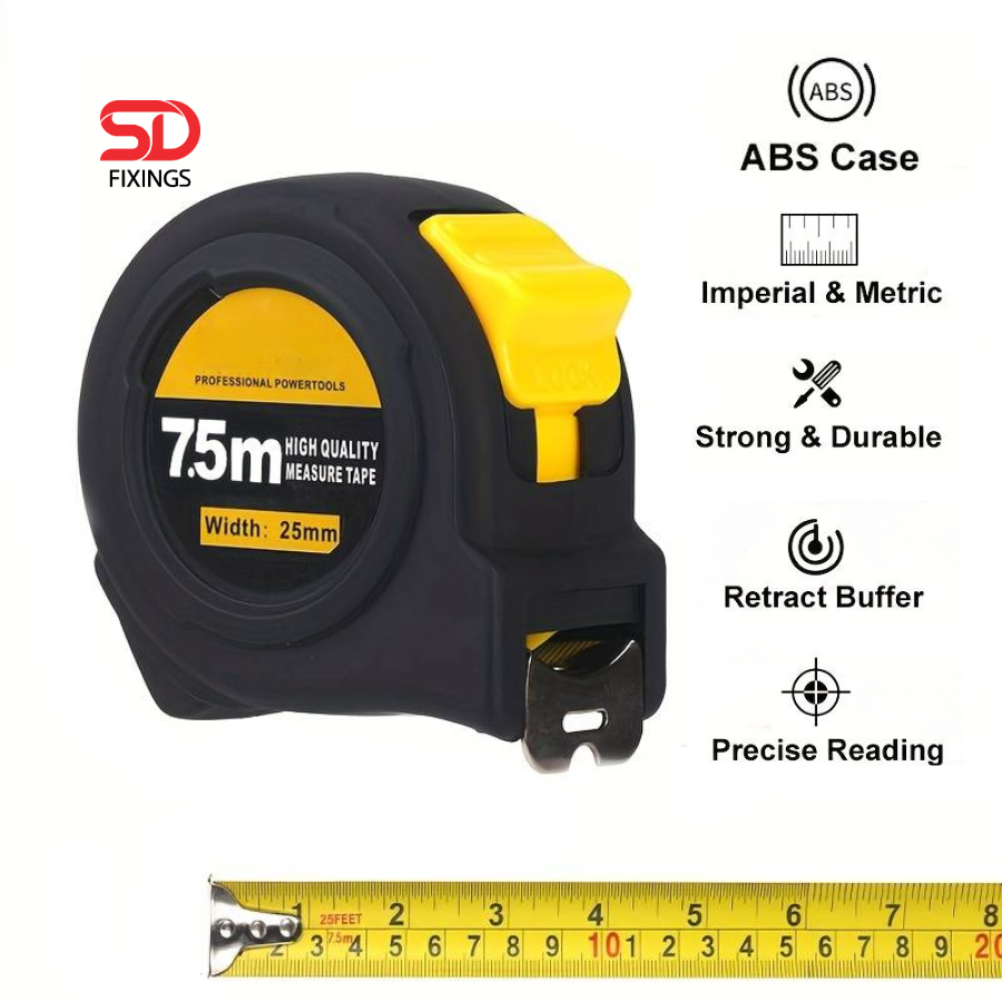 SDFIXINGS Tape Measure - 7.5M