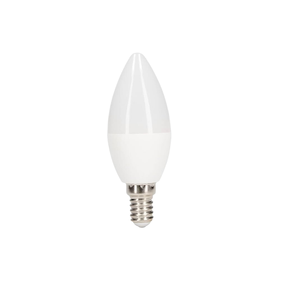 Meridian 5.5W SES/E14 Opal Dimmable Candle LED Bulbs (Pack of 4) | 3000K Warm White