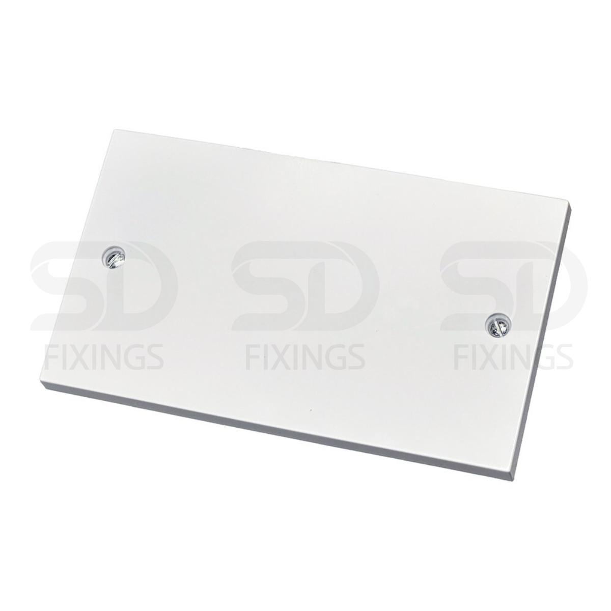 Electrical Blanking Plate 2 Gang – White / Standard Fit