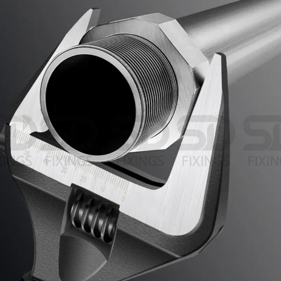 6''-150mm Adjustable Spanner Wrench with Wide Jaw & Comfortable Grip