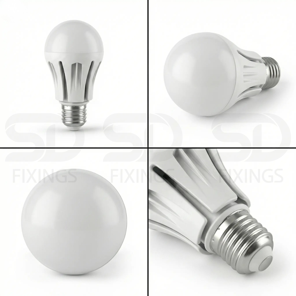 12W LED Bulb E27 A60 Dimmable, 1100 Lumens, 6500K Cool White – Meridian Lighting