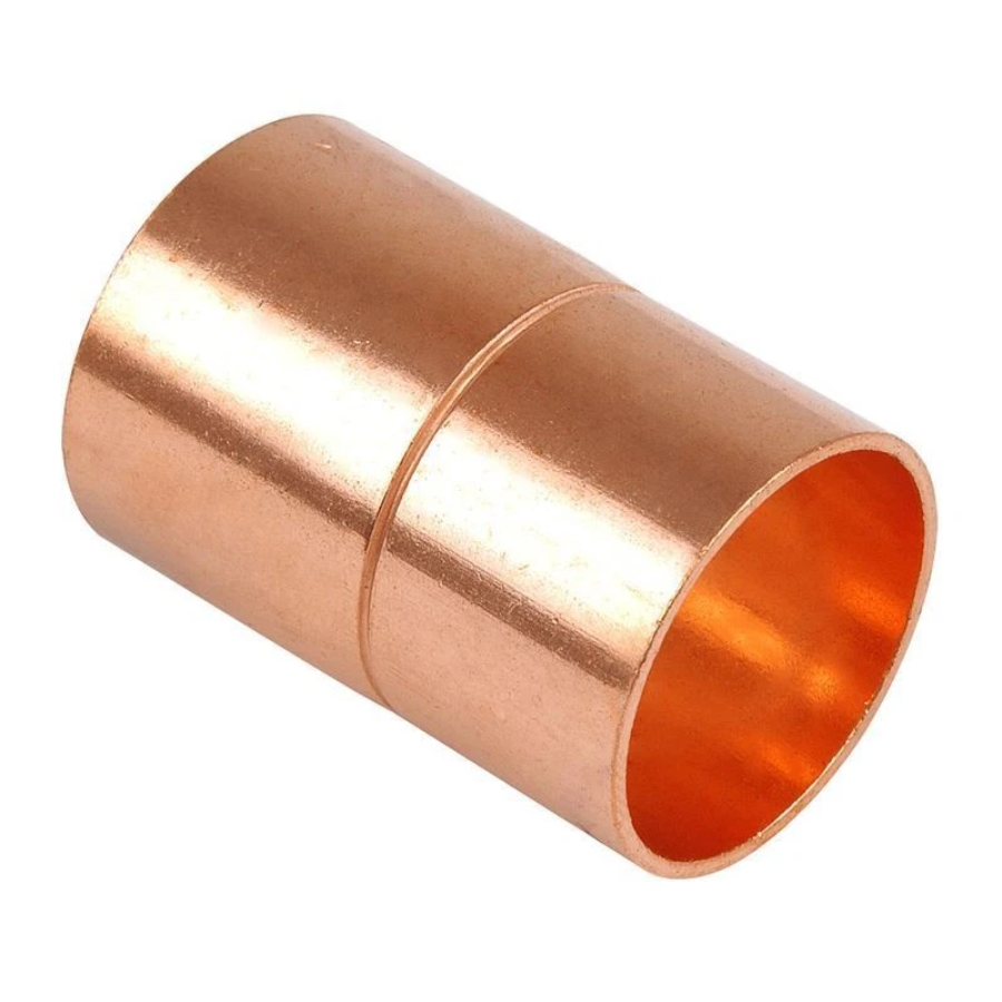 End Feed Straight Coupling – 15mm Copper Plumbing Fitting