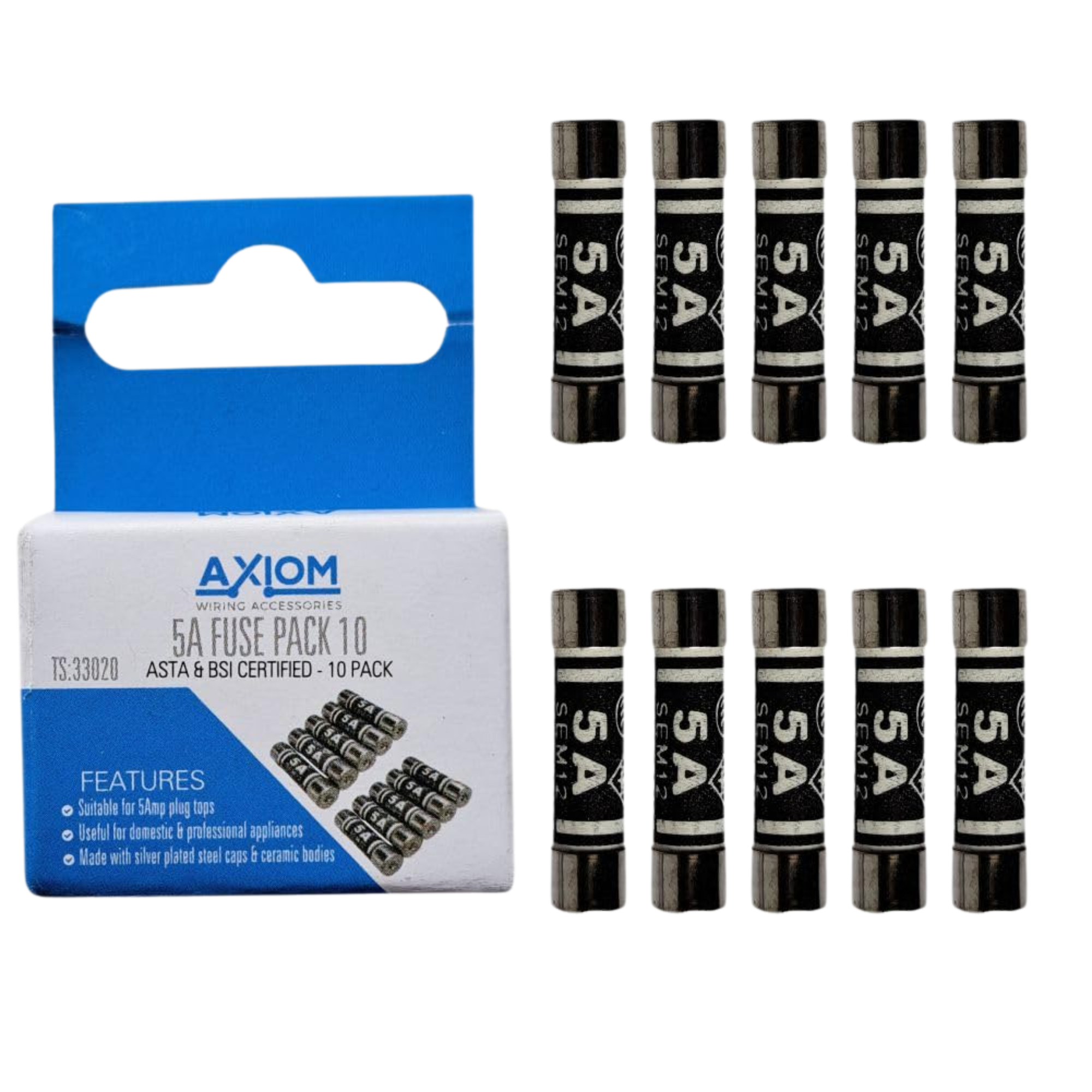 5A Plug Fuse | BS1362 | Pack of 10