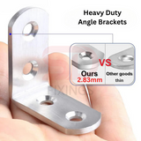 10 PCS Angle L Shaped Brackets 80x80x19mm