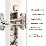 SDFIXINGS Stainless Steel Door Safety Chain Latch