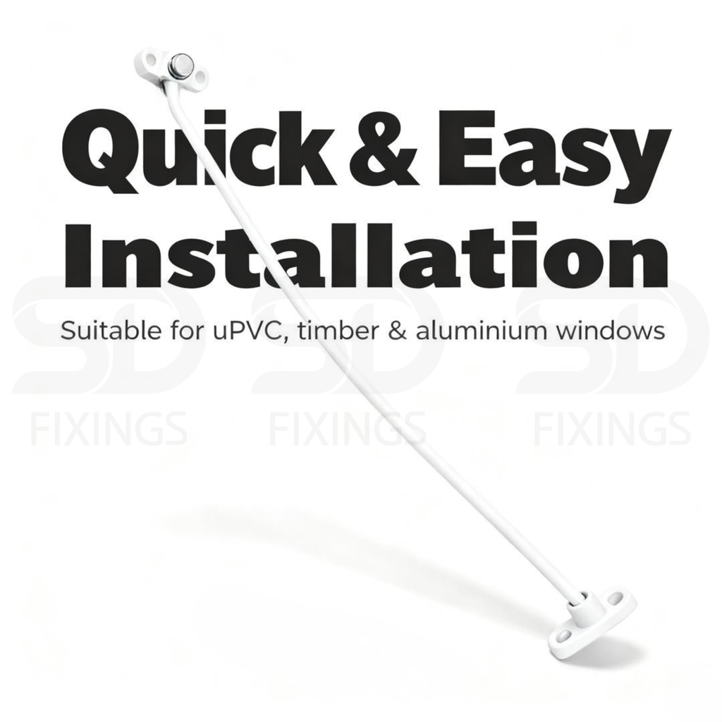 SDFIXINGS Cable Window Restrictor 400mm
