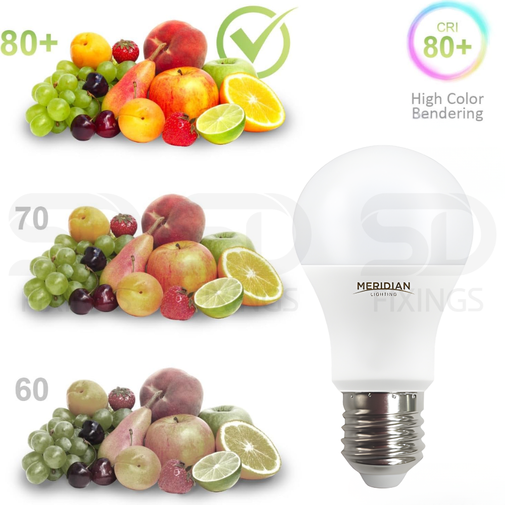 LED E27 Bulb 9.5W A60 GLS Lamp Pack of 2 60W Equivalent 3000K Warm White 806Lm Opal Energy Saving Dimmable