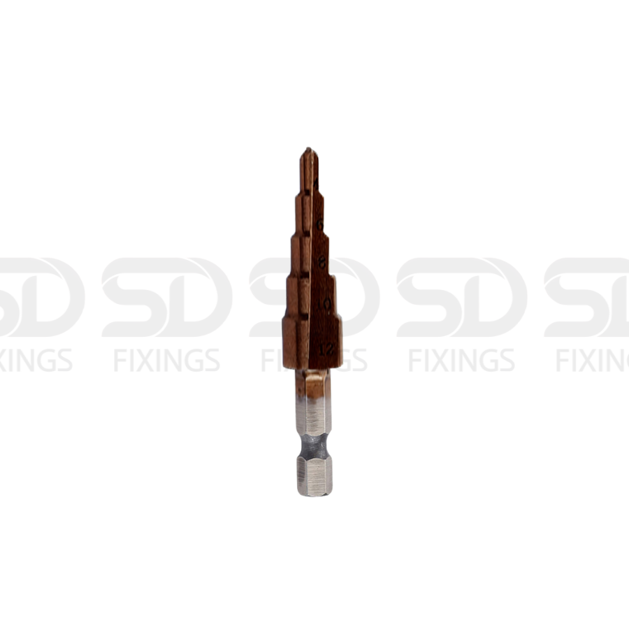 SET OF 3PCS Cobalt Step Drill Bit