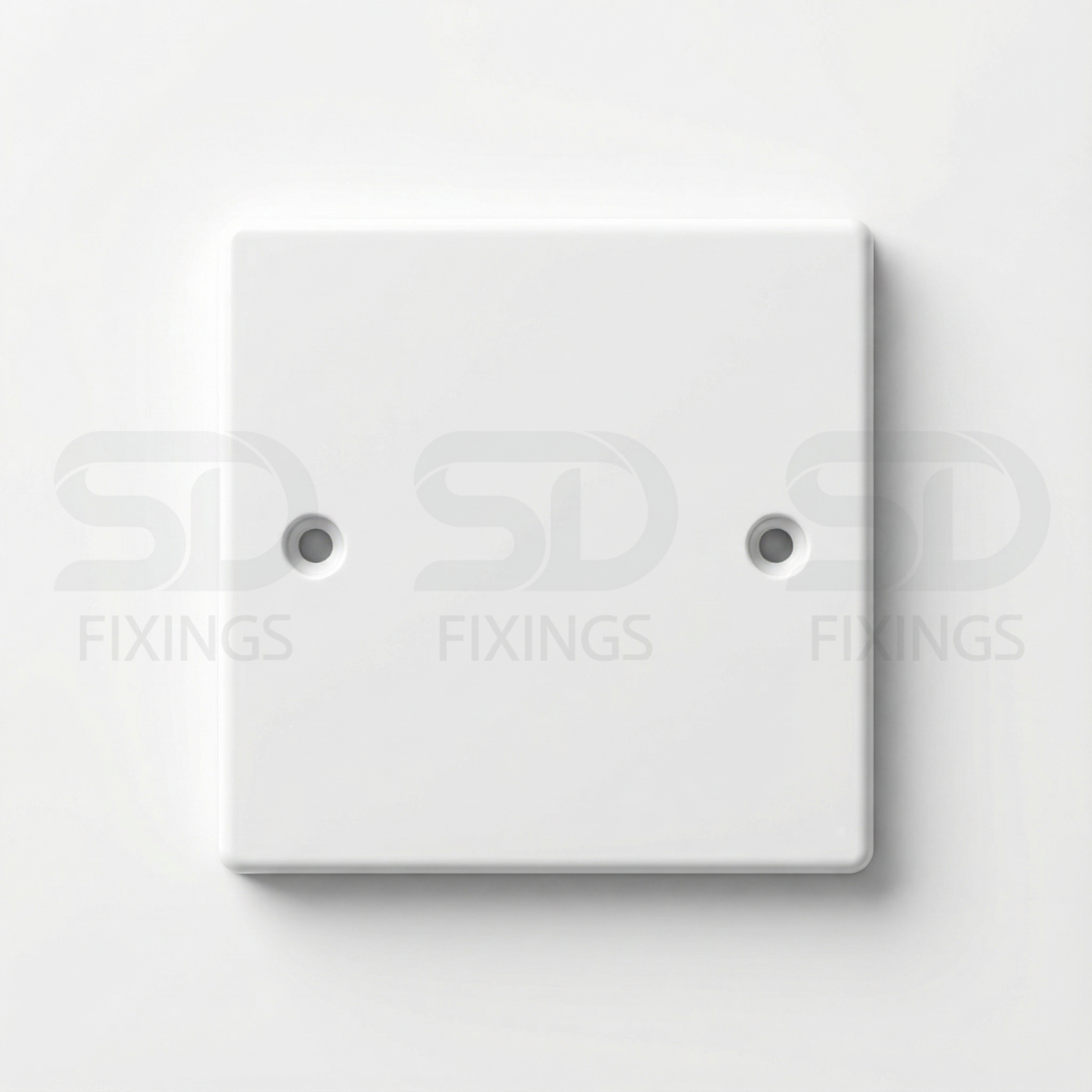 Electrical Blanking Plate 1 Gang – White / Standard Fit