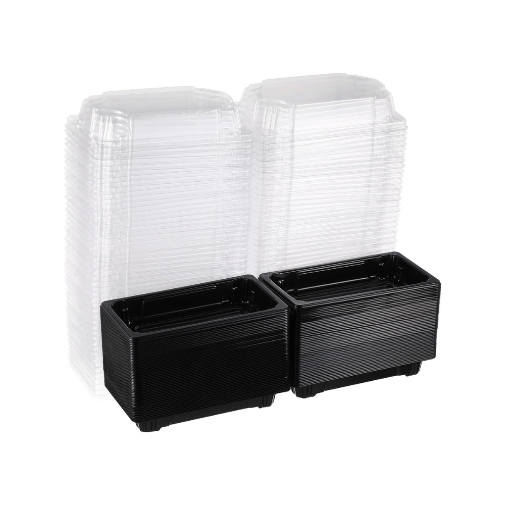 164x90x50mm Sushi Container with Lid (Pack of 50)