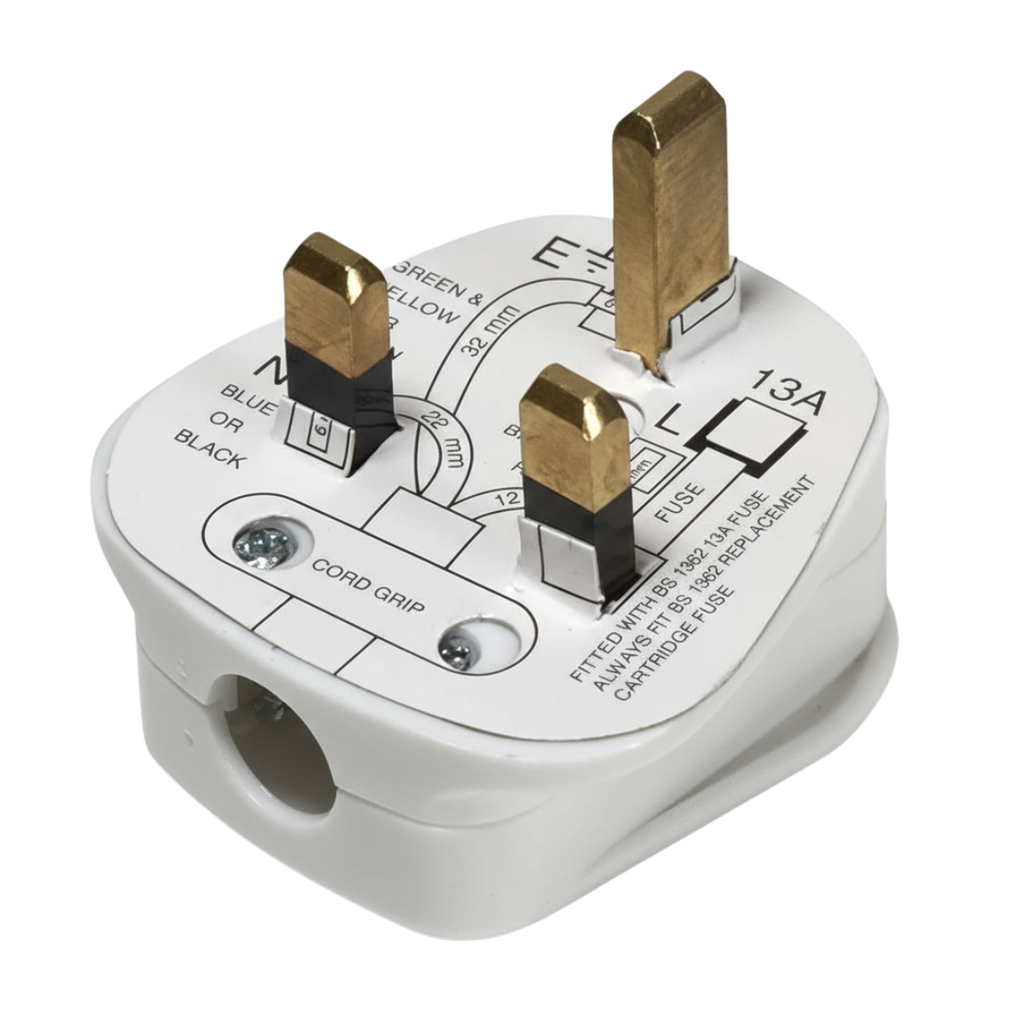 Axiom 13A Fused Mains Plug Top | 3-Pin UK Plug | BS1363