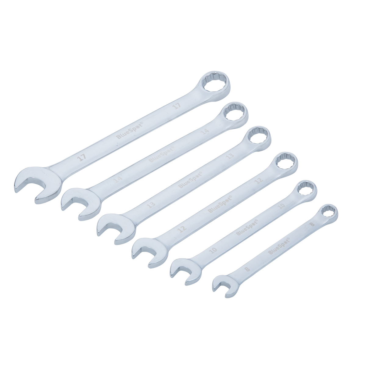 Blue Spot Tools 6 PCE Metric Combination Spanner Set (8-17mm)