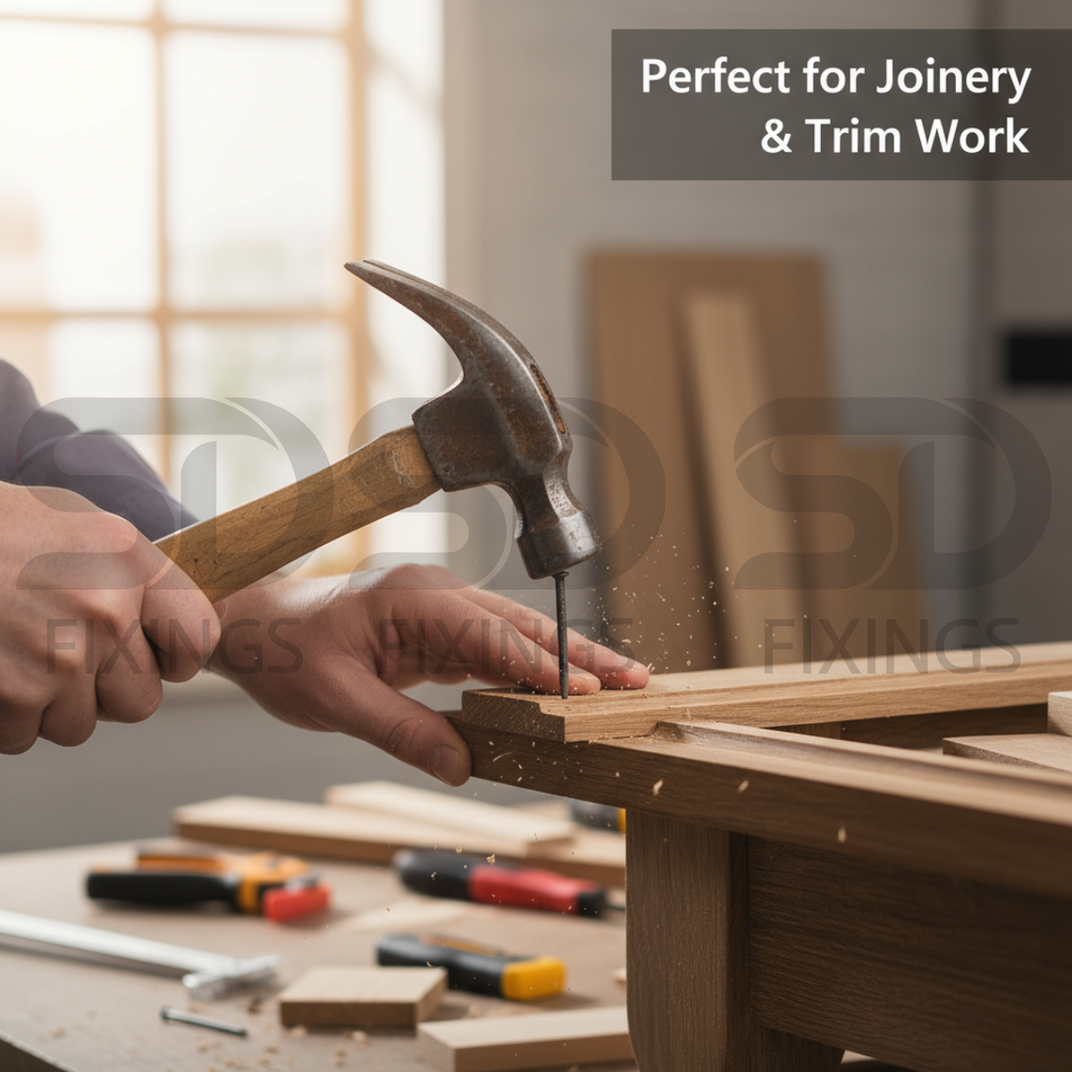 15x1.25mm Bright Panel Pins 50g – Steel Nails for Woodworking & DIY