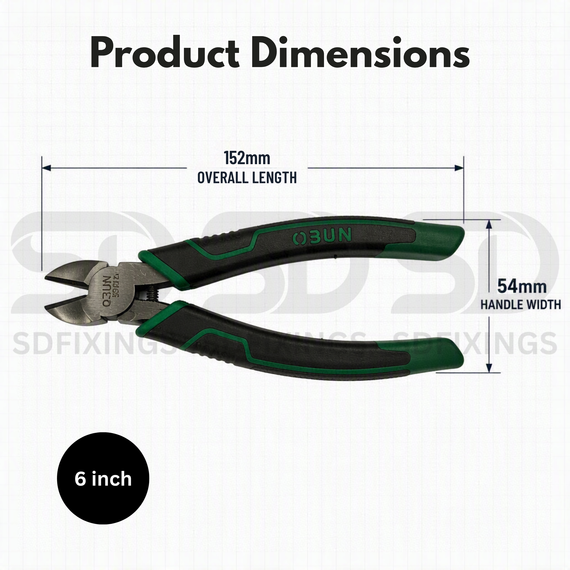 8" 200mm Diagonal Pliers