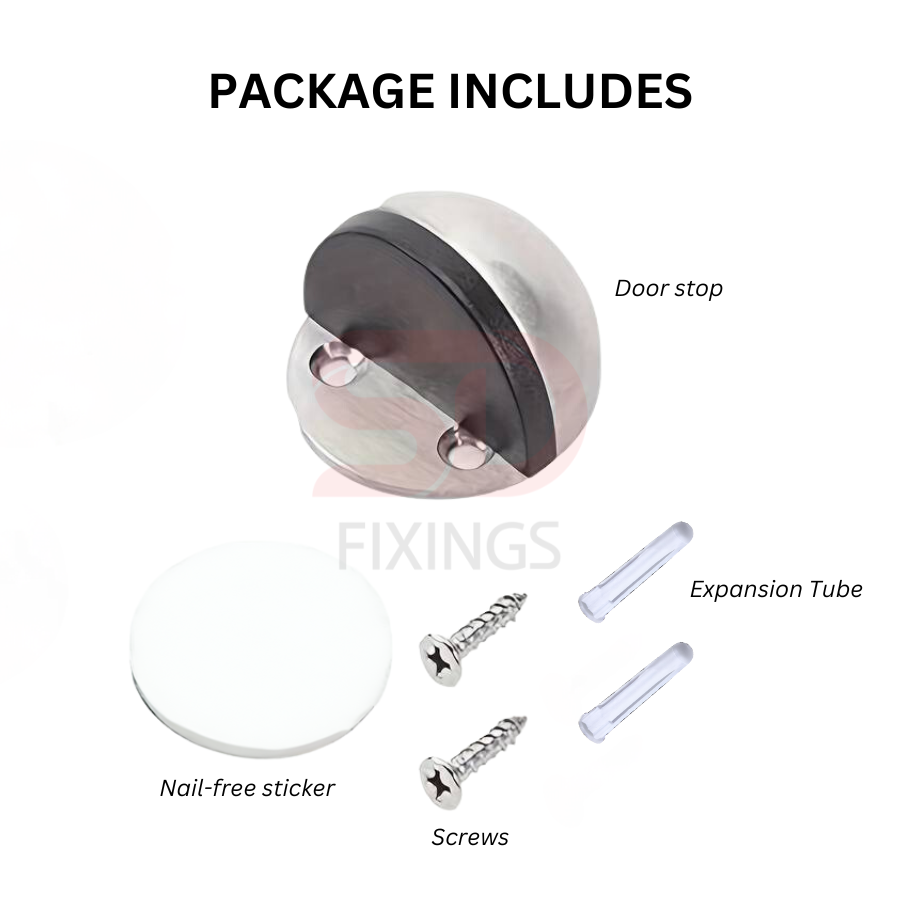 Stainless Steel Oval Floor Door Stop