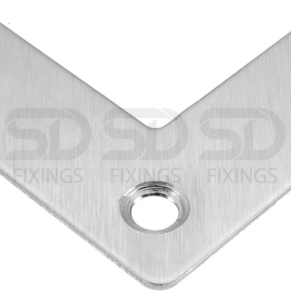 80x80x1mm L-Shape Flat Angle Bracket