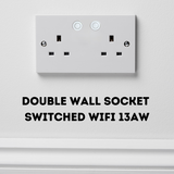 AXIOM Double Switched Socket with Wifi