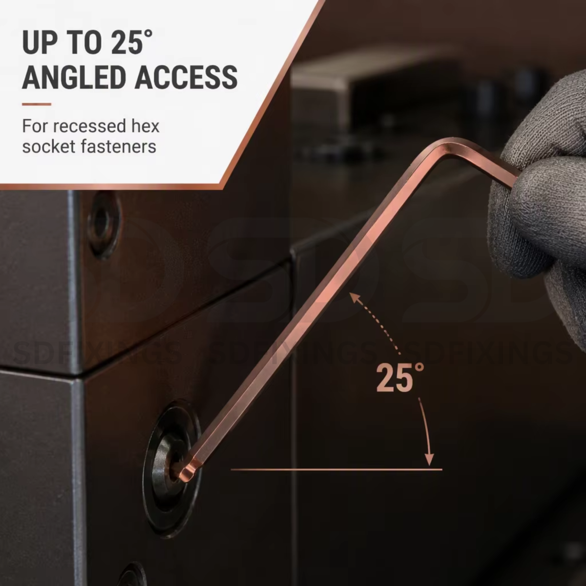 12mm Metric Extra Long L-Shaped Hex Allen Key Ball End Wrench