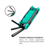 Green 8PCS Folding Hex Key Set