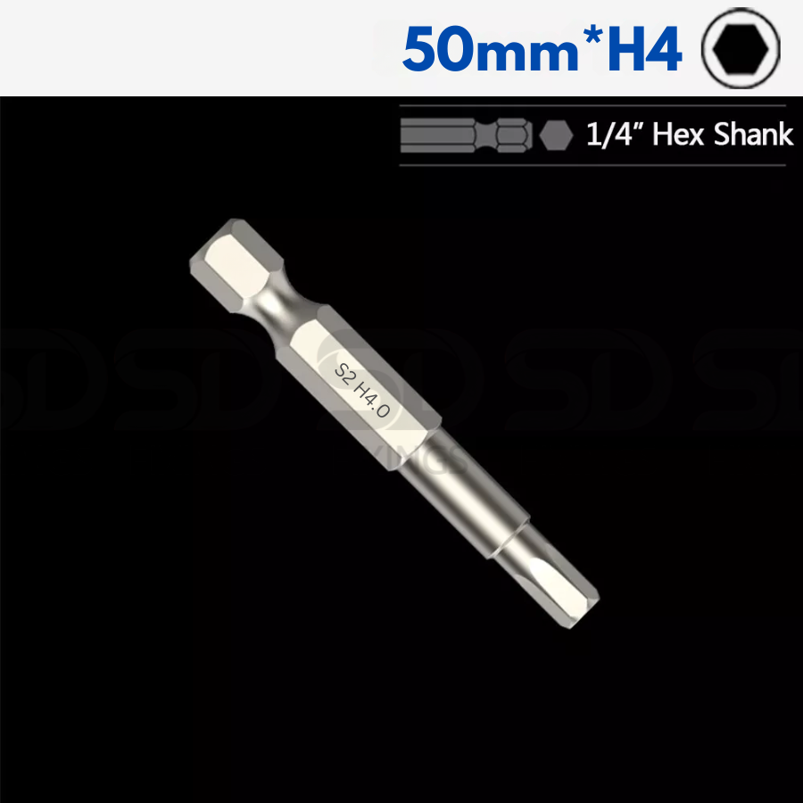 Screwdriver Bit 1/4" Hex 50mm - H1.5-H12