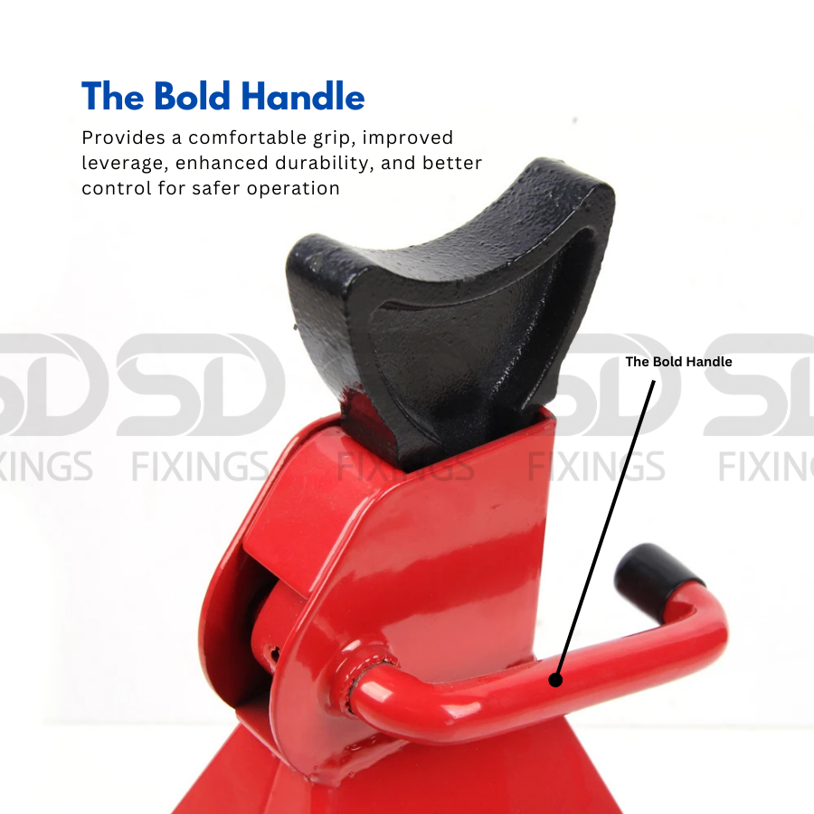 Jack Stand Set - Ratchet Style - Double Locking - 3 Ton Capacity