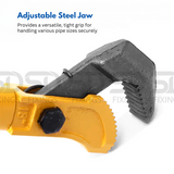 18"/24" Adjustable Rebar & Pipe Wrench Multifunctional Tool