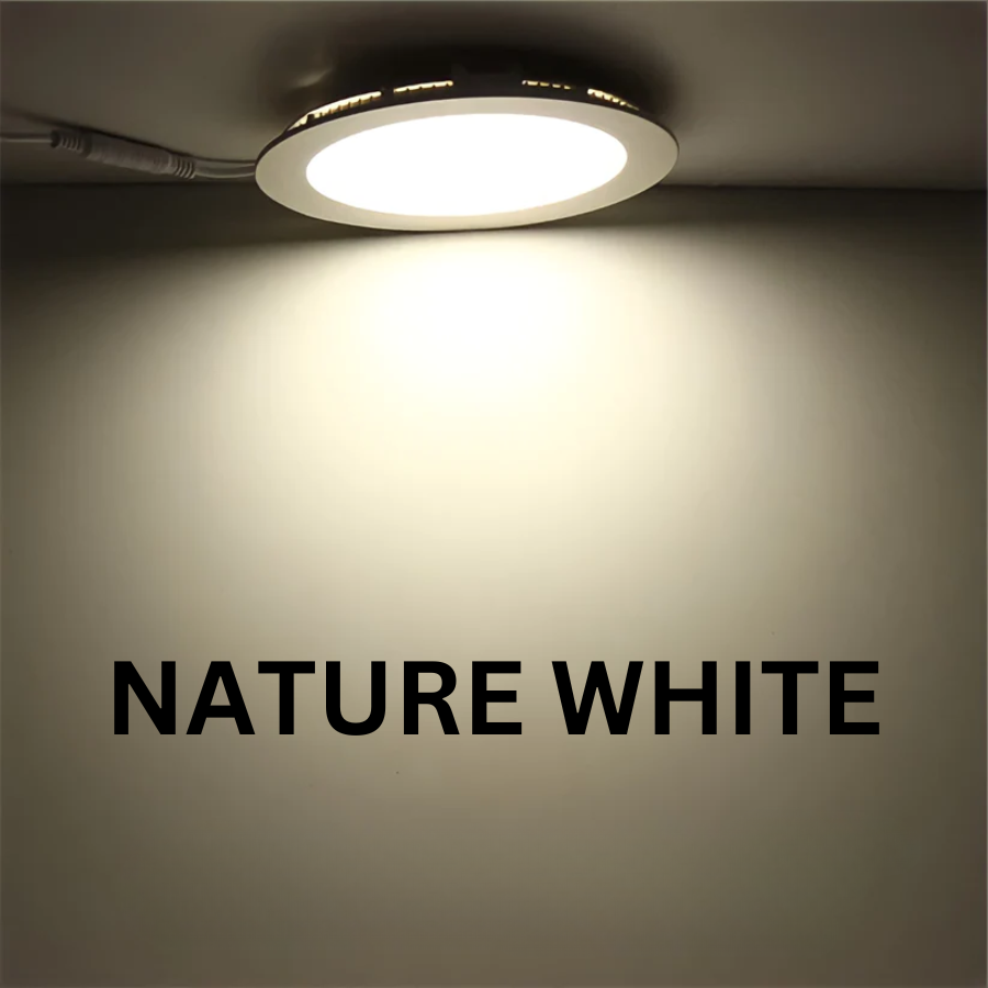 6W IP20 Natural White Meridian LED Ultra Slim Downlight Panel Light