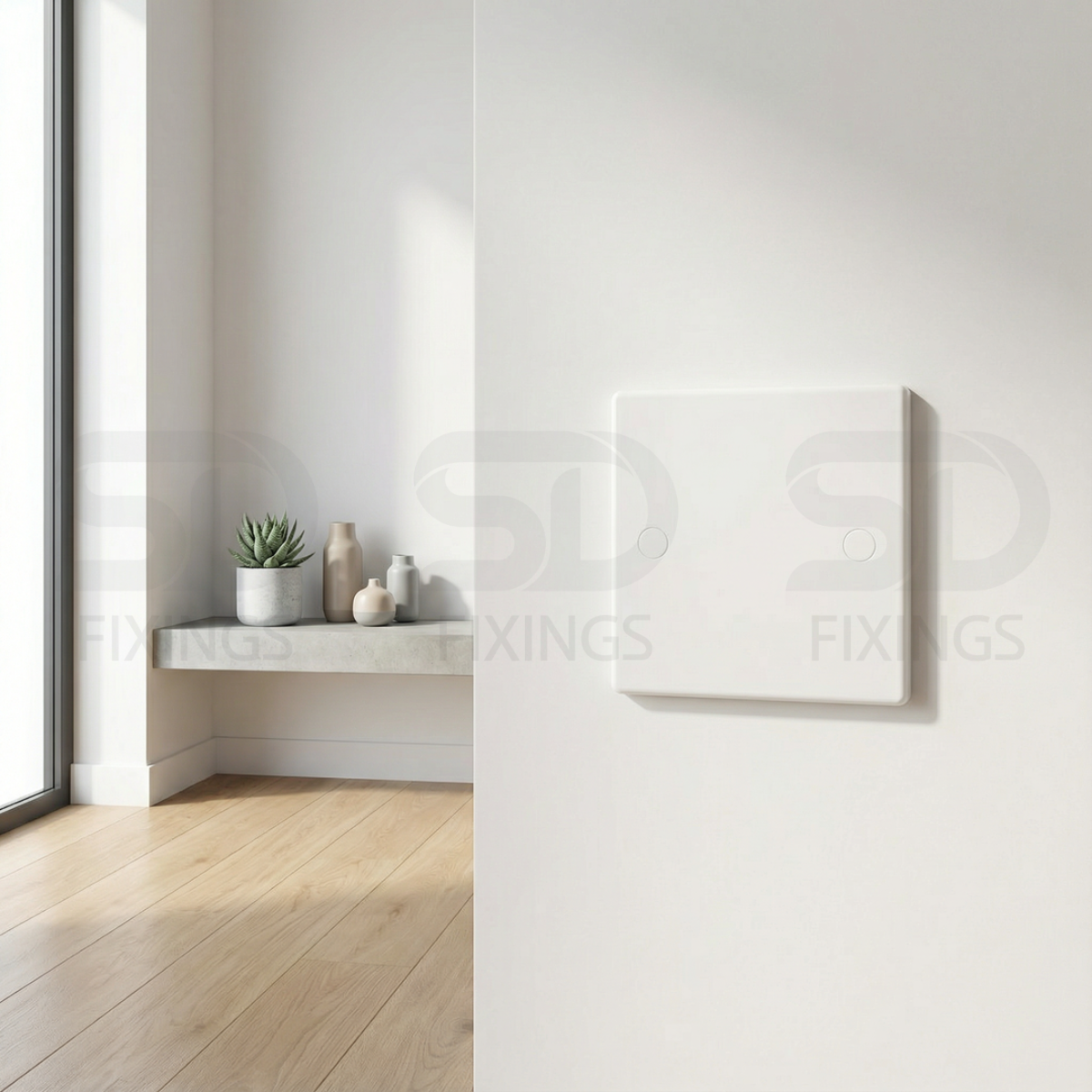 Electrical Blanking Plate 1 Gang – White / Standard Fit