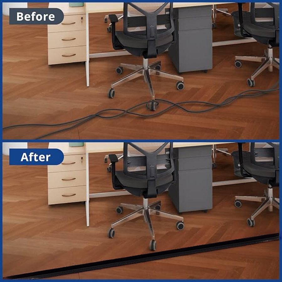 Rubber Cable Protector – Heavy-Duty Floor Cable Cover