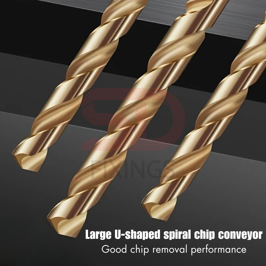 13 Pcs 1.5mm-6.5mm HSS 5% Cobalt Drill Bit Set