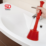 Plunger for Sink - Red