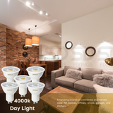 LED GU10 Warm White Light Bulb 4.5W 3000K 345 Lumen