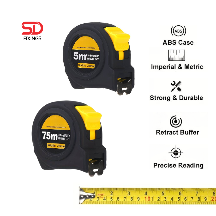 SDFIXINGS Tape Measure - 7.5M