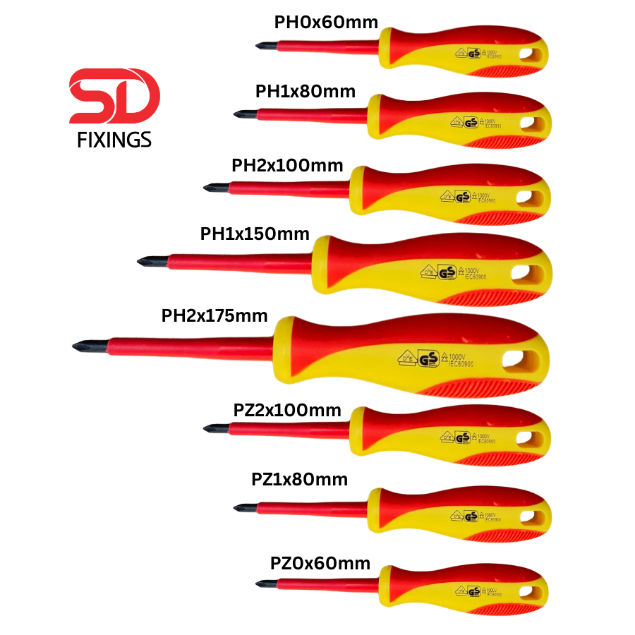 Phillips Head VDE Magnetic Tip High Performance Soft Grip Screwdriver