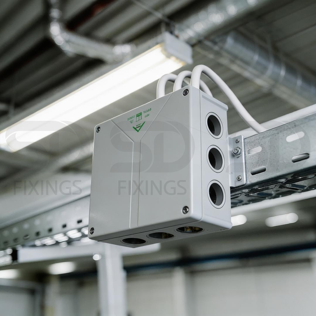 Abox 350-35² Junction Box | Grey Polycarbonate | 250×250×115mm | IP65/IP54