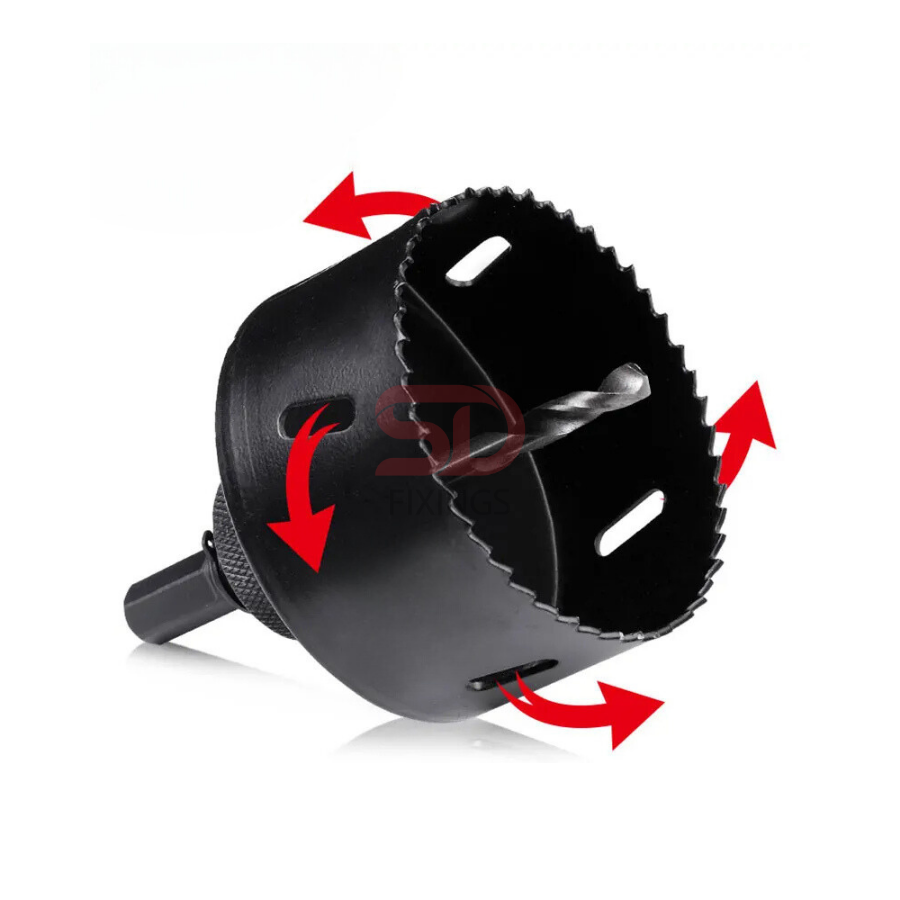 63mm HSS Bi-Metal Hole Saw Cutter for Aluminum, PVC, Board