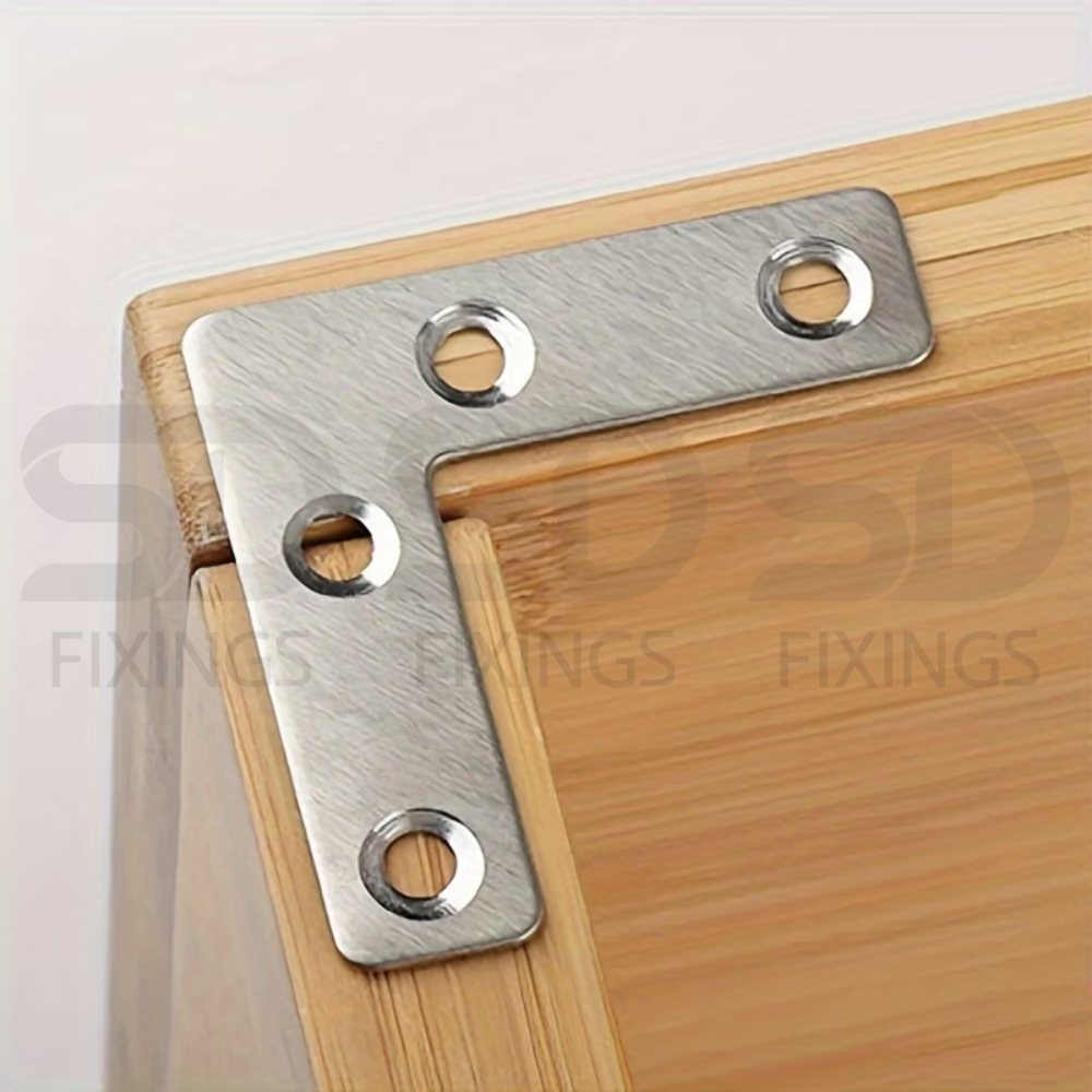60x60x1mm L-Shape Flat Angle Bracket